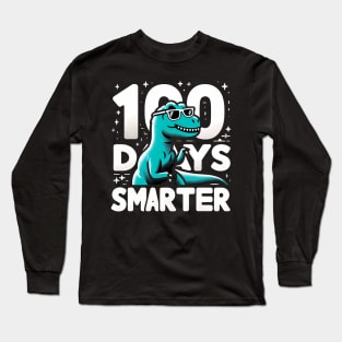 100 Days Smarter - Dinosaur Long Sleeve T-Shirt